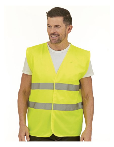 YOK-HVW102-Hi-Vis 2 Bands Waistcoat 2